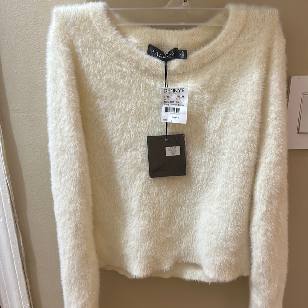 Kids ivory soft sweater